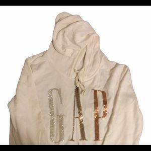 Cream GAP size Small zip up hoodie
